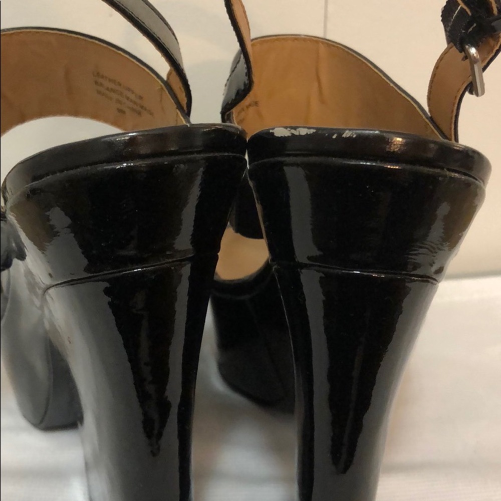 Kelsi Dagger Holly Patent Leather Wedge Sandal - Picture 6 of 8